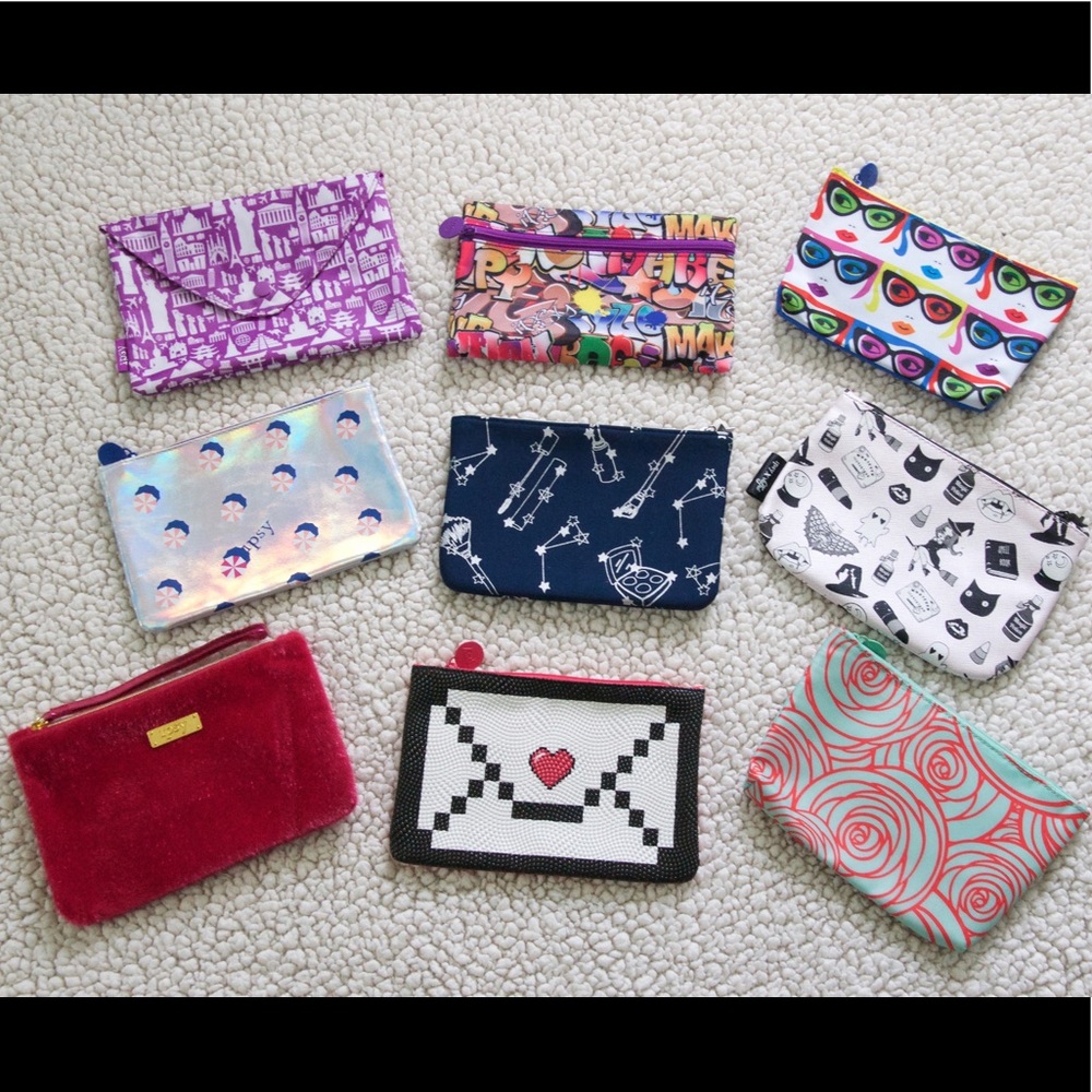 9 IPSY Makeup Bags!! BUNDLE (Or Separate) OBO